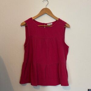 beachlunchlounge Sleeveless Fuchsia Blouse